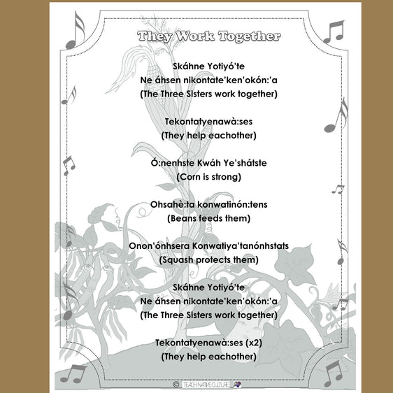 They Work Together song sheet